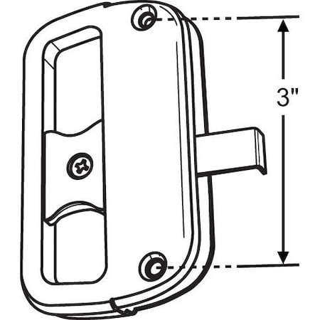 Strybuc SCREEN DOOR HANDLE BLACK 14-167B